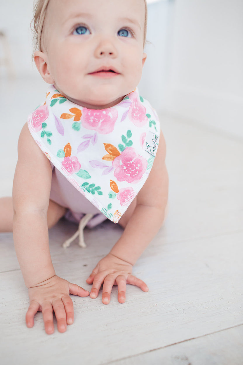 Copper Pearl Bandana Bib Set: Summer