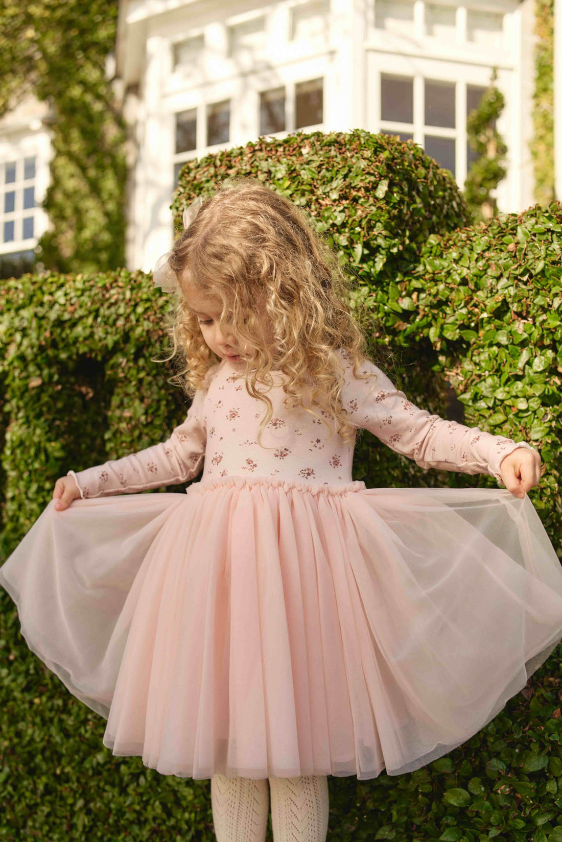 Jamie Kay Anna Tulle Dress: Petite Fleur Soft Peony