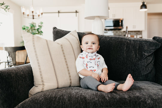 Copper Pearl Bandana Bib Set: Nash