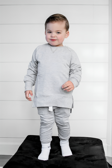 Little Bipsy Pullover: Grey