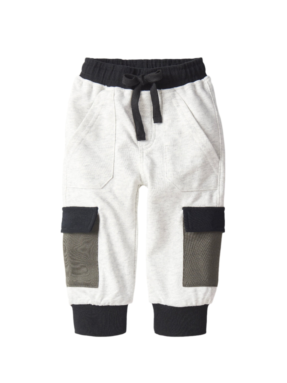 Little Bipsy Cargo Jogger: Green Colorblock