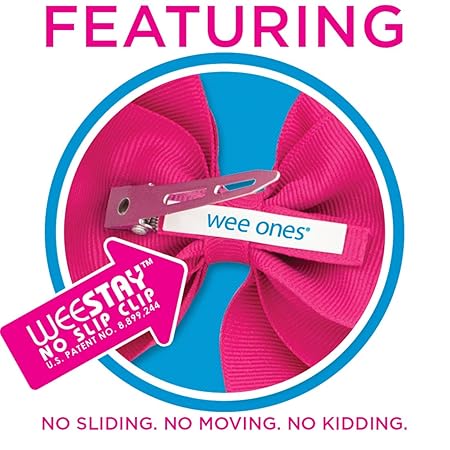 Wee Ones Classic Grosgrain Hair Bow: Light Orchid