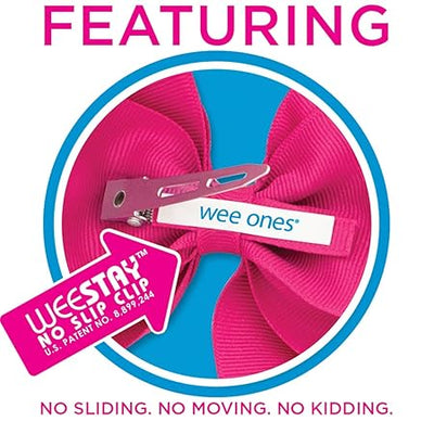 Wee Ones Classic Grosgrain Hair Bow: Light Orchid