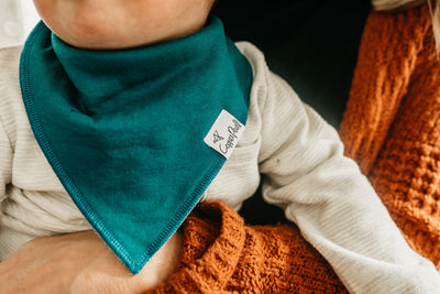 Copper Pearl Bandana Bib Set: Blaze