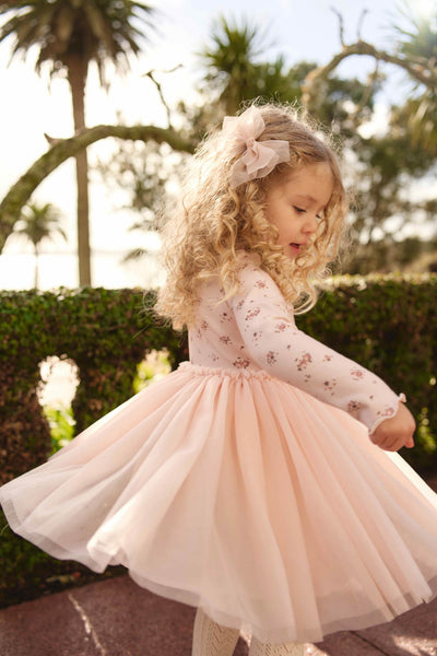 Jamie Kay Anna Tulle Dress: Petite Fleur Soft Peony