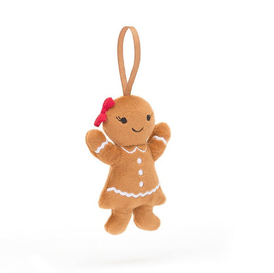 Jellycat: Festive Folly Gingerbread Ruby (4")
