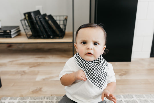 Copper Pearl Bandana Bib Set: Nash