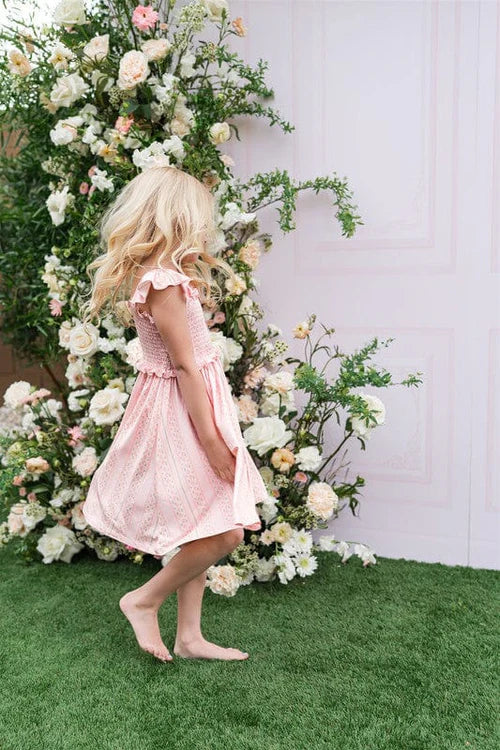 In My Jammers Smocked Twirl Dress: Victoria