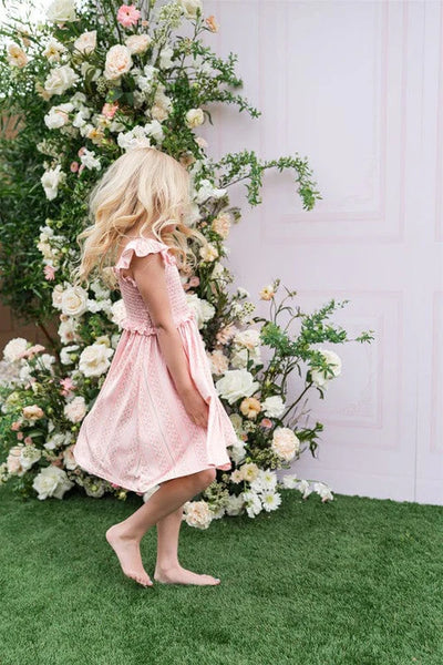 In My Jammers Smocked Twirl Dress: Victoria