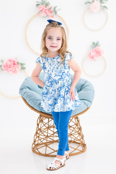 Birdie Bean Peplum Set: Iris