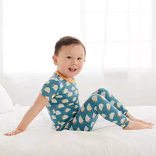 Kickee Pants Pajama Set: Seagrass Tacos