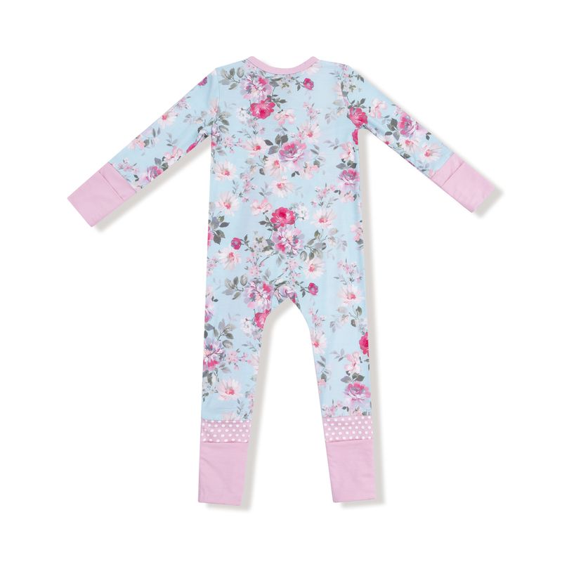 Angel Dear 2 Way Zipper Romper: Charlotte Floral