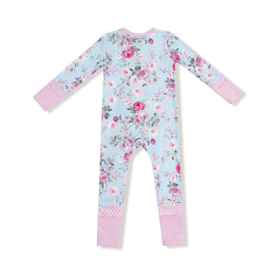 Angel Dear 2 Way Zipper Romper: Charlotte Floral