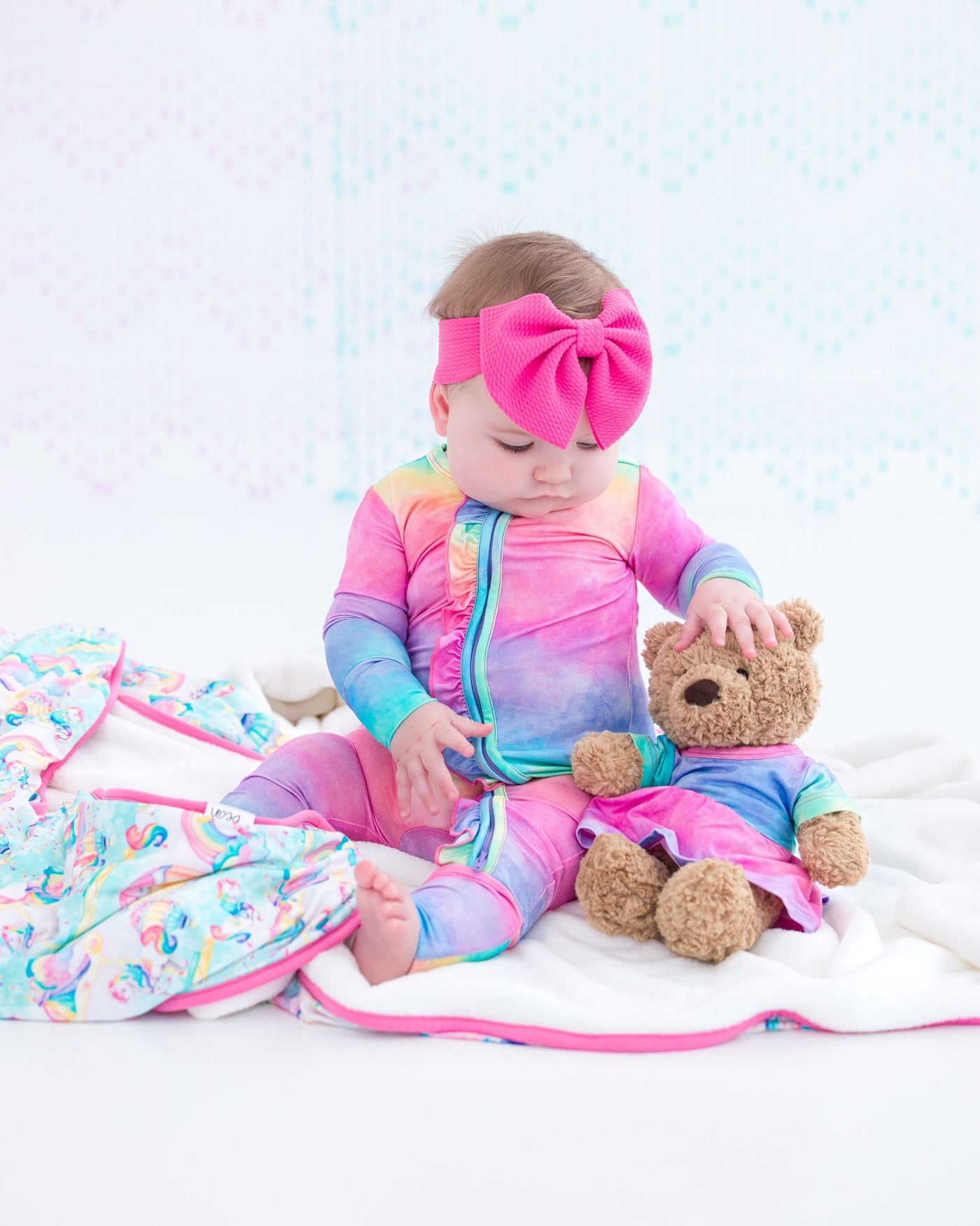 Birdie Bean Ruffle Convertible Romper: Jemma