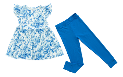 Birdie Bean Peplum Set: Iris