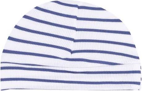 Angel Dear Baby Beanie Hat: Stripe Vintage Navy
