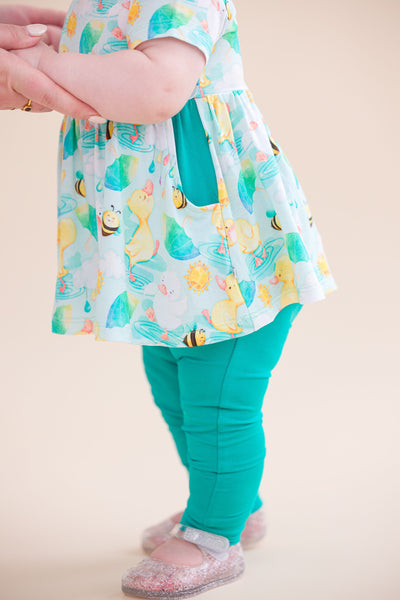 Birdie Bean Peplum Set: Waddles
