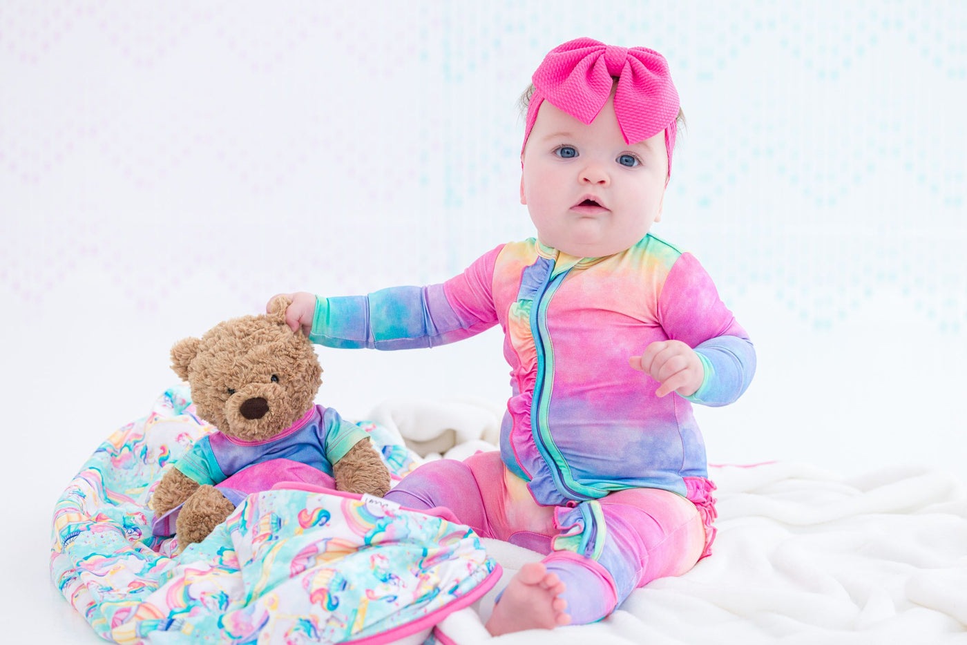 Birdie Bean Ruffle Convertible Romper: Jemma