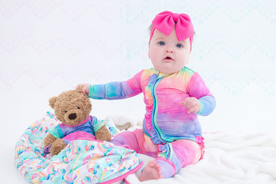 Birdie Bean Ruffle Convertible Romper: Jemma