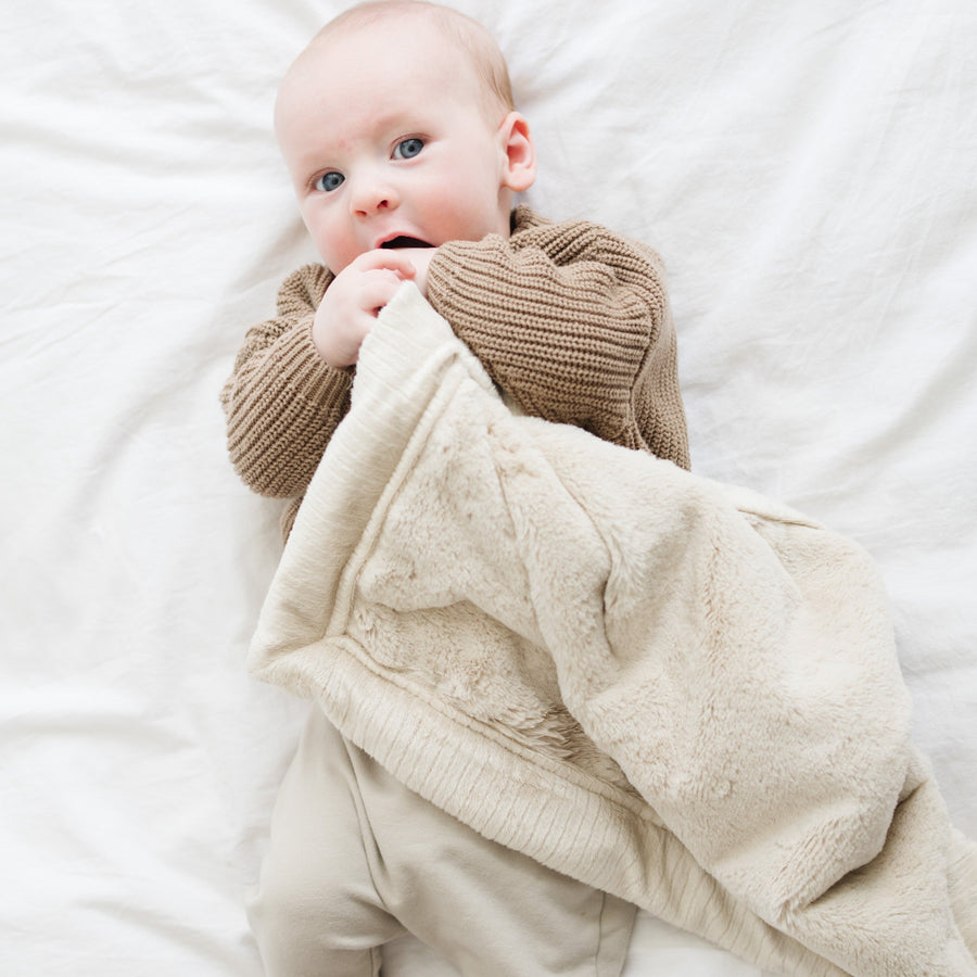 Saranoni Lush Mini Blanket: Buttermilk