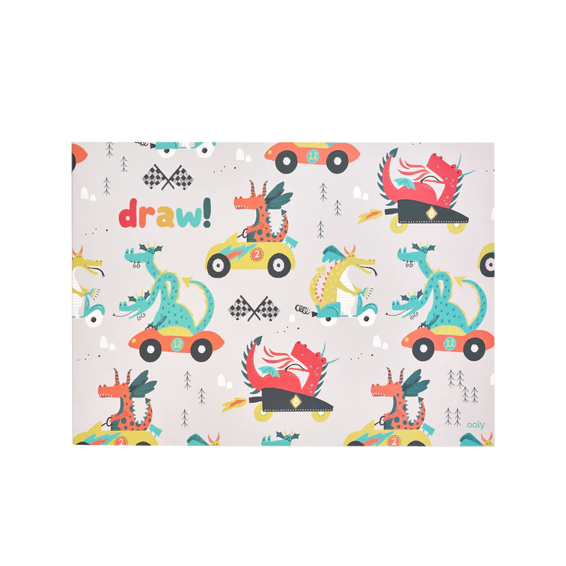 OOLY Doodle Pad Duo Sketchbook - Set of 2: Dragon Race Tracks