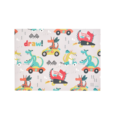 OOLY Doodle Pad Duo Sketchbook - Set of 2: Dragon Race Tracks