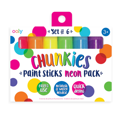 OOLY: Chunkies Paint Sticks Neon (Set of 6)