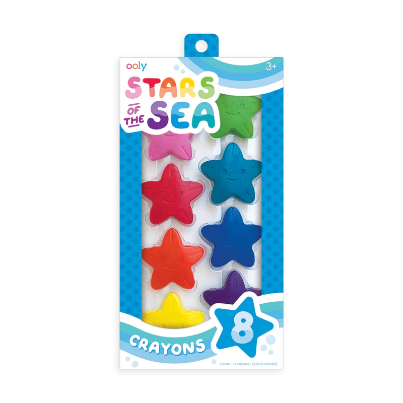 OOLY: Stars of the Sea Starfish Crayons (Set of 8)