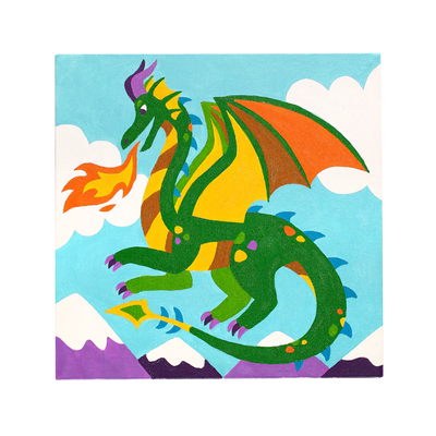 OOLY Colorific Canvas Paint by Number Kit: Fantastic Dragon