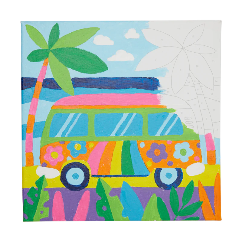 OOLY Colorific Canvas Paint by Number Kit: Van Vibes