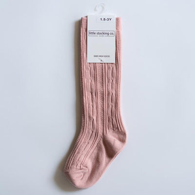 Little Stocking Co. Knee High Socks: Blush