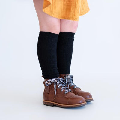 Little Stocking Co. Knee High Socks: Black