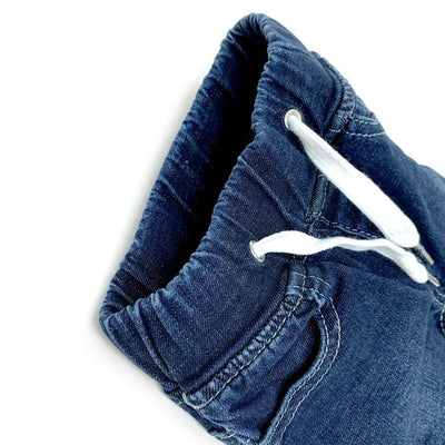 Little Bipsy Jeans: Dark Wash Distressed Denim