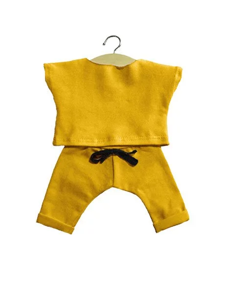 Minikane Doll Clothes: Maxou Outfit Set - Mustard Yellow