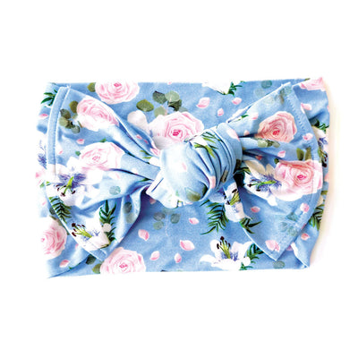 Laree + Co: Lillian Floral Bamboo Headwrap Bow