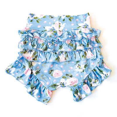 Laree + Co: Lillian Floral Bamboo Ruffle Bummies