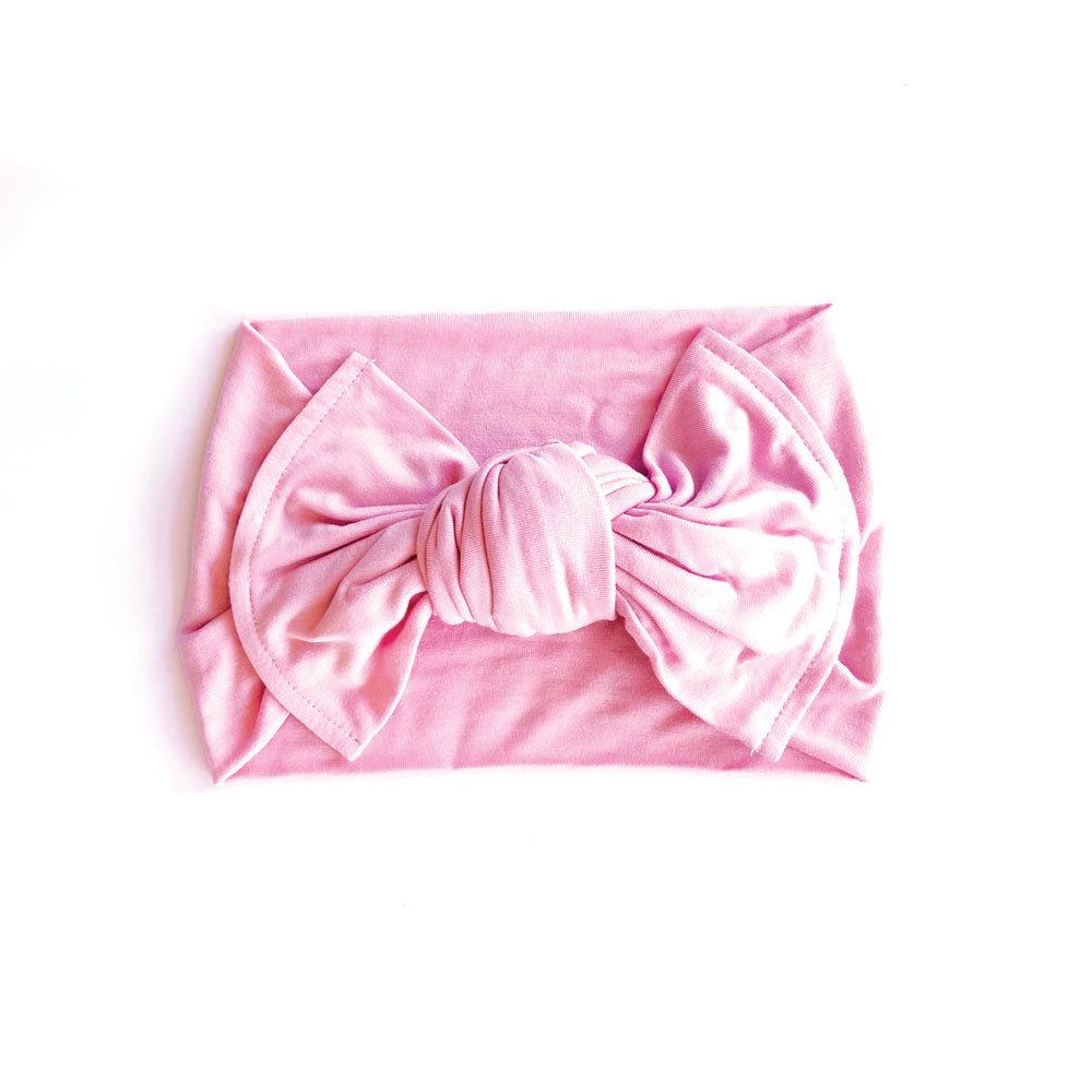 Laree + Co: Lillian Pink Bamboo Headwrap Bow