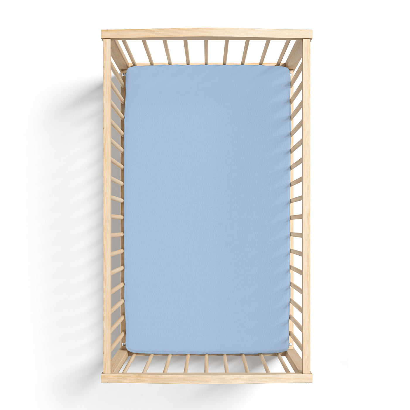 Laree + Co: Lillian Trisomy 18 Blue Bamboo Crib Sheet