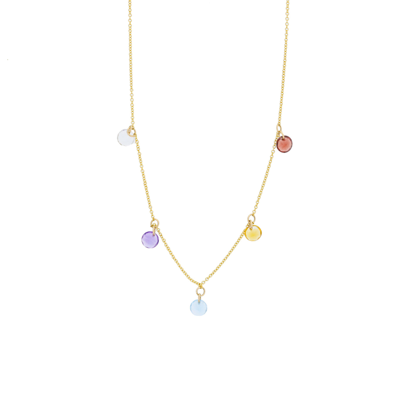 Dee Berkley Jewelry Family Circle Birthstone Necklace in 14KT