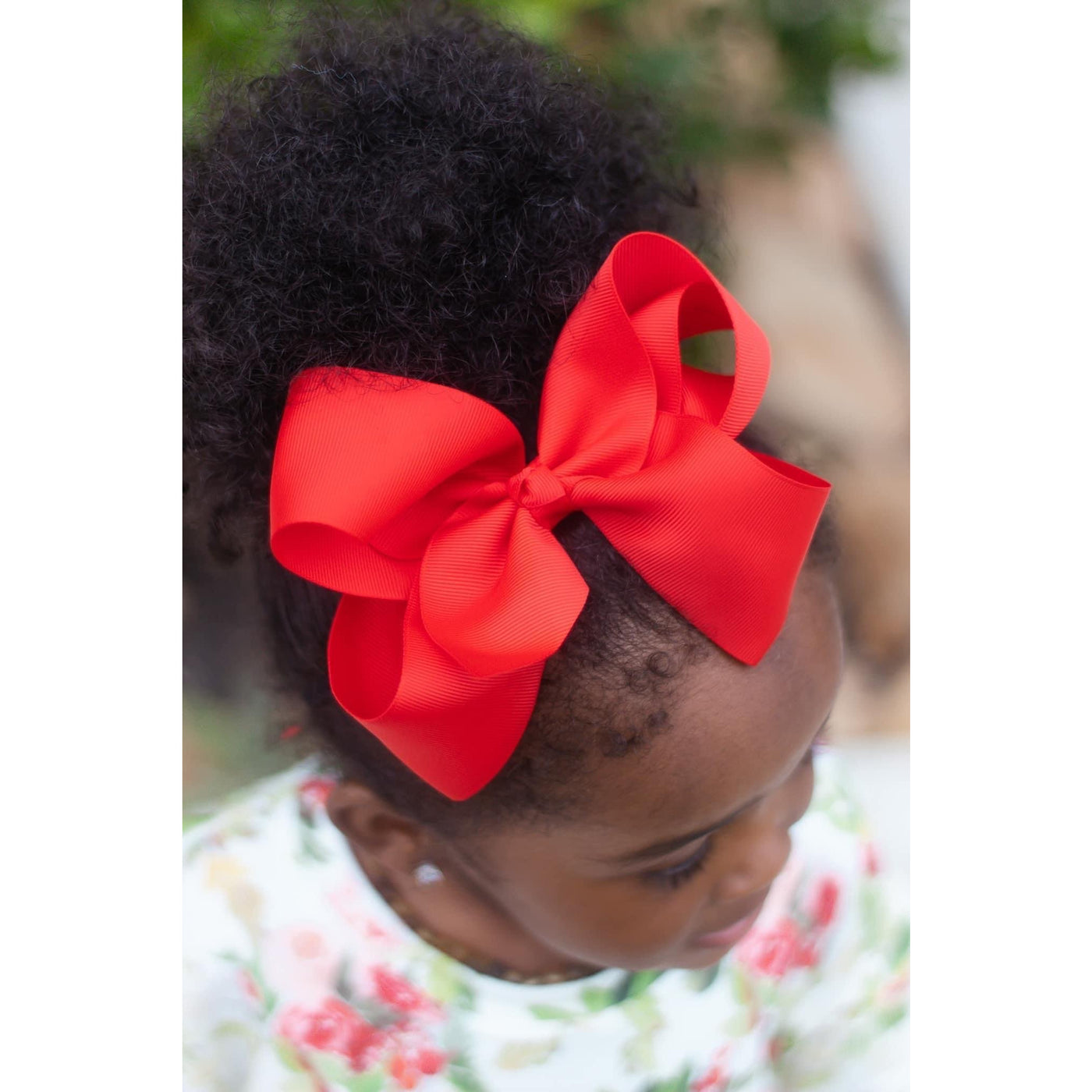 Little Lopers Ribbon Bow: Red