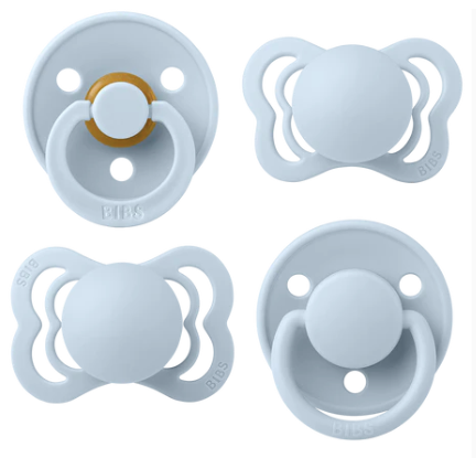 BIBS Pacifiers: Try it Collection (4 pack) - Baby Blue