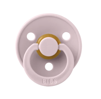 BIBS Pacifiers Classic Round 2 Pack: Pink Plum