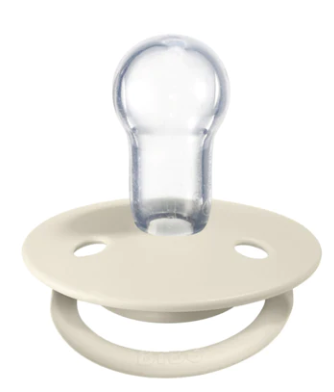 BIBS Pacifiers De Lux Silicone 2 Pack: Ivory