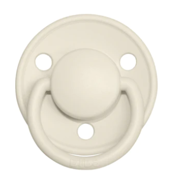 BIBS Pacifiers De Lux Silicone 2 Pack: Ivory