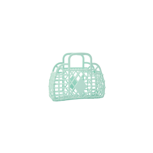 Sun Jellies Retro Basket: Mint (Multiple Sizes)