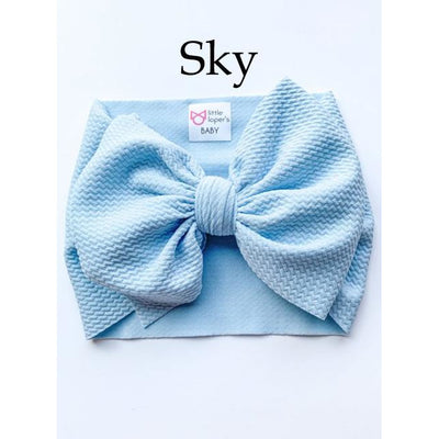 Little Lopers Bow: Sky (All Styles)