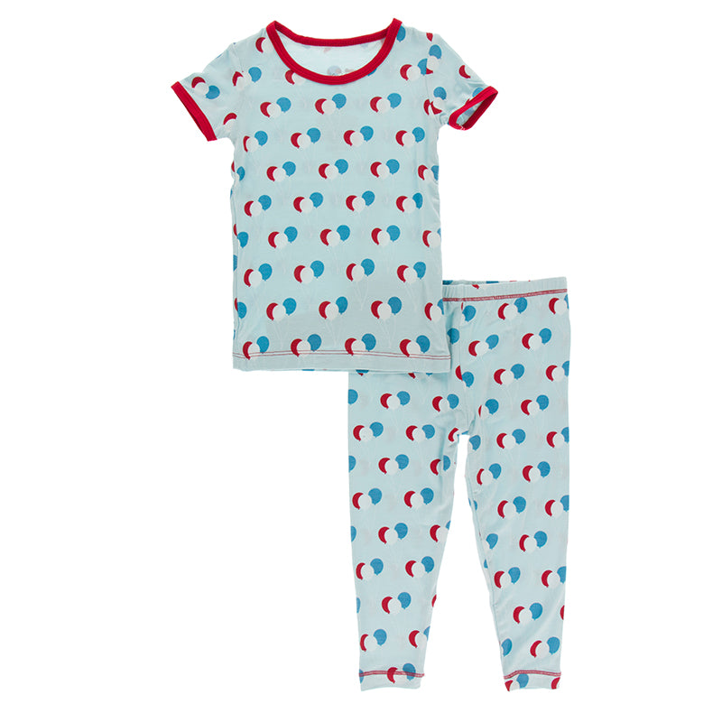 Kickee Pants Pajama Set: Spring Sky Birthday