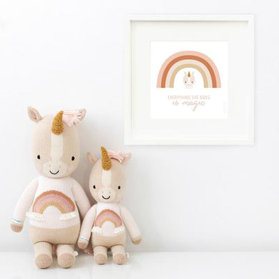 Print of the Week cuddle+kind: Zara the Unicorn - little (13")