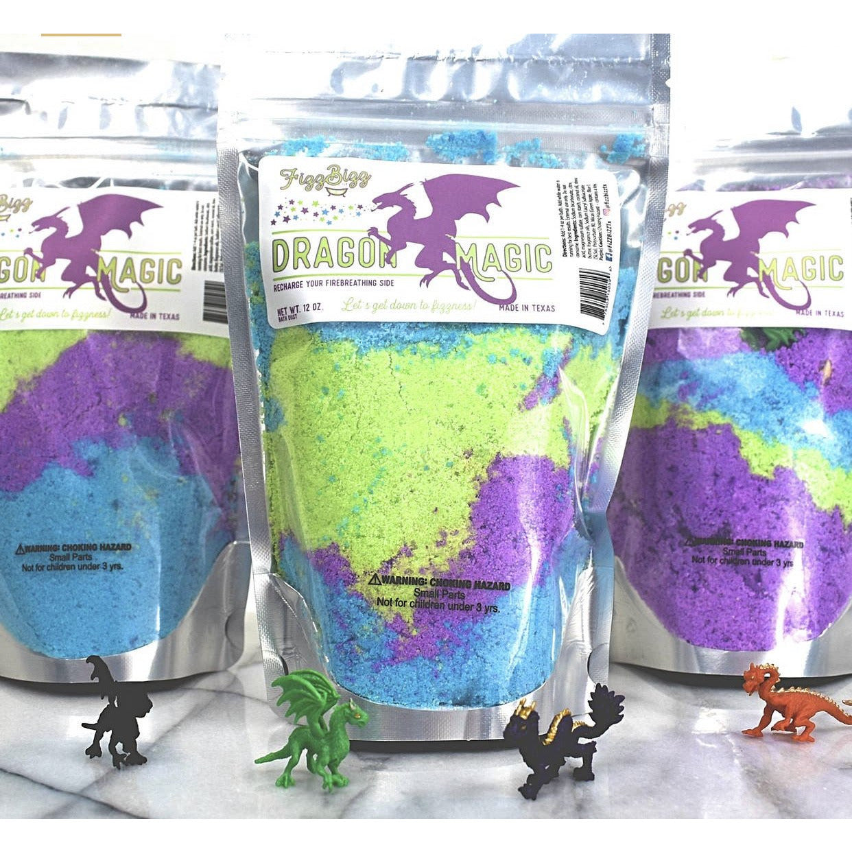 Fizz Bizz Kids Bath Salts: Dragon Magic