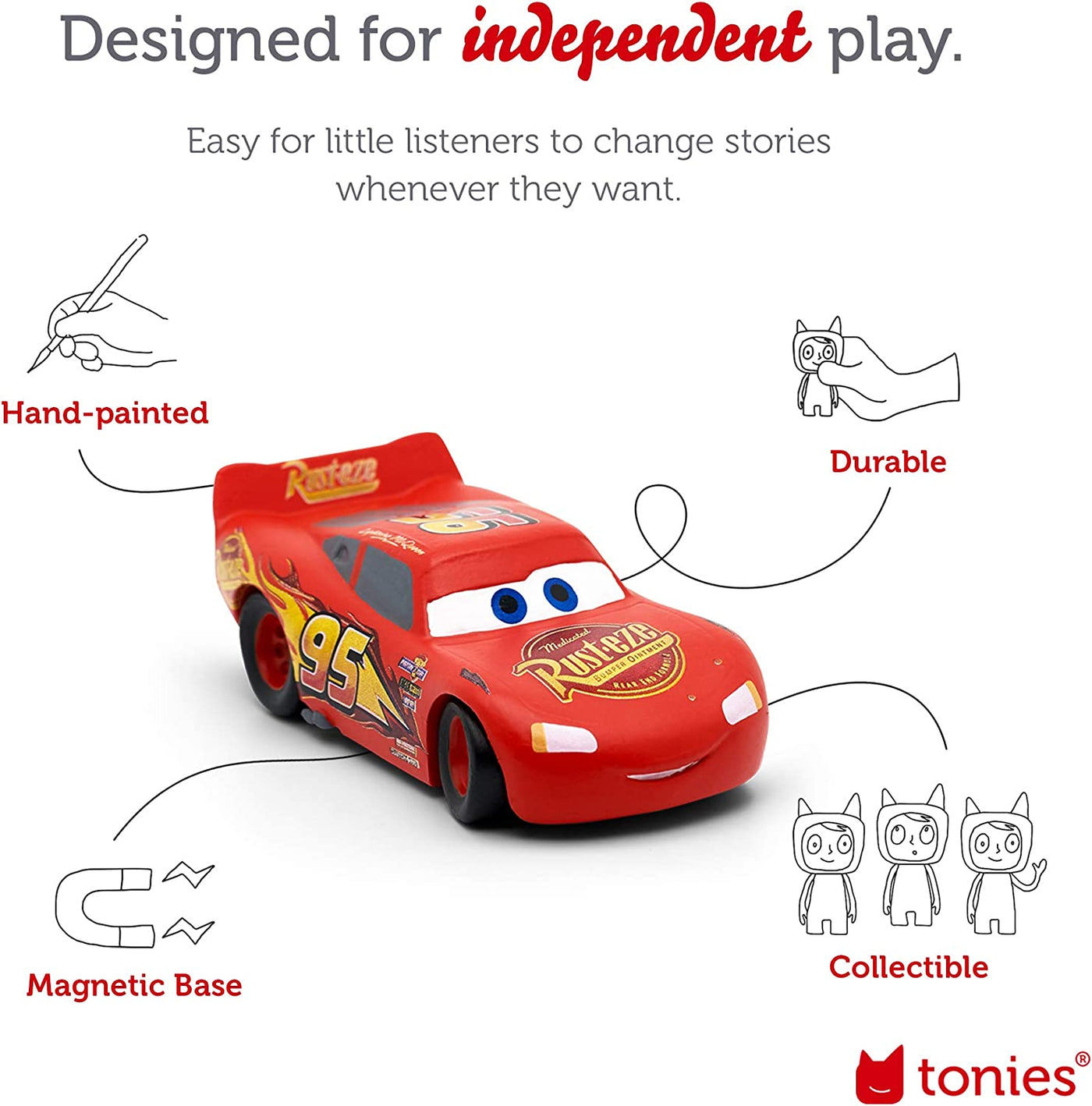 Tonies Disney Audio Play Character: Lightning McQueen - Cars